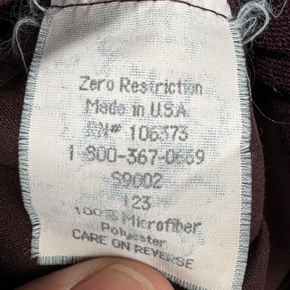 Zero Restriction Golf‎ Windbreaker Jacket Men Medium Maroon Microfiber Pockets - Picture 9 of 11